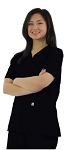 Spectrum Ladies Mock Wrap Scrub Top